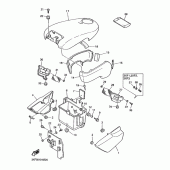 Схема узла: Боковая крышка Yamaha FZX750