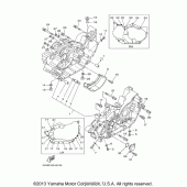 Схема вузла: Картер двигуна Yamaha XV1700 Road Star Midnight Silverado