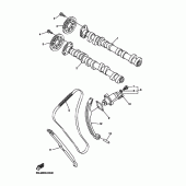 Схема узла: Распредвал и Цепь ГРМ Yamaha YZF-R6/ YZF600 R6S