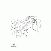 Схема узла: Крыло Yamaha XP500 T-MAX