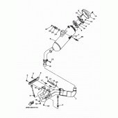 Схема вузла: Вихлопна система Yamaha XTZ1200 Super Tenere ES