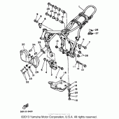 Схема узла: Рама Yamaha XT350 XT350