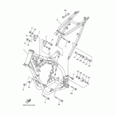 Схема узла: Рама Yamaha YZ250 YZ250