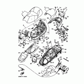 Схема вузла: Сидіння Yamaha YP400 Majesty