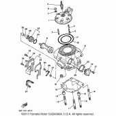 Схема узла: Головка цилиндра Yamaha WR250 WR250Z