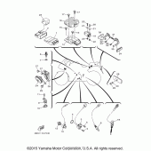 Схема вузла: Електроустаткування (2) Yamaha YZF-R3