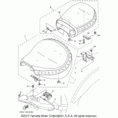 Схема узла: Сиденье Yamaha XV1600 Road Star Silverado