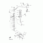 Схема вузла: Задній гальмівний циліндр Yamaha YZF-R1 R1