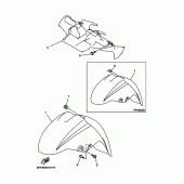 Схема узла: Крыло Yamaha YP250 Majesty DX