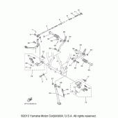 Схема узла: Подножки и Подставка Yamaha TW200