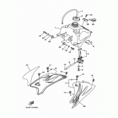 Схема вузла: Паливний бак Yamaha TTR50 TT-R50