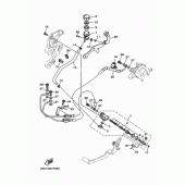Схема вузла: Задній гальмівний циліндр Yamaha MT09/MTN850 MT-09 Tracer