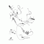 Схема узла: Руль и Тросики Yamaha XT250 Serow