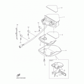Схема вузла: Задній ліхтар (Стоп сигнал) Yamaha WR450F