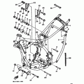 Схема вузла: Рама Yamaha YZ125