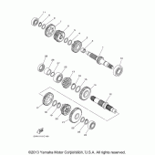 Схема узла: Трансмиссия Yamaha XV1700 Road Star Silverado