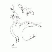 Схема вузла: Кермо та Тросики Yamaha XVS400 Drag Star Classic