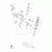 Схема вузла: Рульовий механізм Yamaha WR250 WR250X