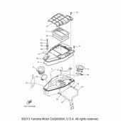 Схема узла: Впускная система (2) Yamaha XV1900 Roadliner Midnight
