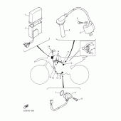 Схема узла: Электрооборудование 1 Yamaha YZ426F
