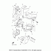 Схема вузла: Бічна кришка Yamaha XVS650 V-Star Custom