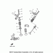 Схема вузла: Клапан Yamaha XV250 V-Star