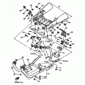 Схема вузла: Вихлопна система Yamaha VMX12 V-MAX