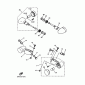 Схема вузла: Поворотники Yamaha XVS1100 Drag Star