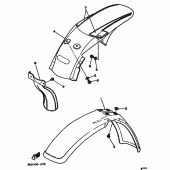 Схема узла: Крыло Yamaha YZ125