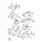 Схема вузла: Капот двигуна та паливо Yamaha YZF-R6/ YZF600 R6 RaceBase