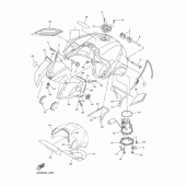 Схема вузла: Паливний бак Yamaha FZ1 FZ1 FAZER (Naked, ABS)