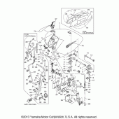 Схема узла: Топливный бак Yamaha XV1700 Road Star Midnight