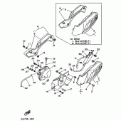 Схема узла: Боковая крышка Yamaha XTZ750 Super Tenere