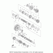 Схема узла: Трансмиссия Yamaha XVS1300 V-Star Deluxe