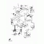 Схема вузла: Паливний бак Yamaha XVS950 XV950 R-Spec