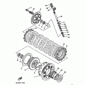 Схема вузла: Зчеплення Yamaha XTZ750 Super Tenere