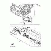 Схема вузла: Електричний стартер Yamaha TDM900