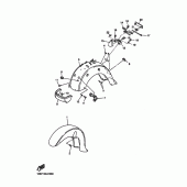 Схема узла: Крыло Yamaha XVZ1300 Royal Star Tour Deluxe S