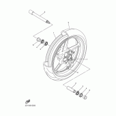 Схема вузла: Переднє колесо Yamaha FZ1 FZ1 FAZER (S-TYPE)