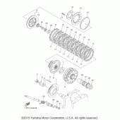 Схема вузла: Зчеплення Yamaha XVS950 Bolt R-Spec