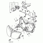 Схема узла: Фара Yamaha YZF750 YZF750