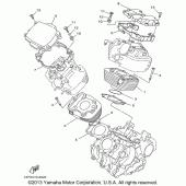 Схема узла: Цилиндр Yamaha XVS650 V-Star Custom