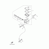 Схема узла: Передний тормозной цилиндр Yamaha XVS650 Drag Star