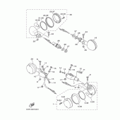 Схема вузла: Clignotant Yamaha XVS650 Drag Star