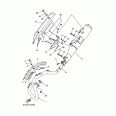 Схема вузла: Вихлопна система Yamaha XG250 TRICKER