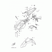Схема вузла: Крило Yamaha WR125 WR125R