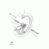 Схема узла: Front wheel 2 Yamaha TTR125 TT-R125