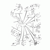 Схема вузла: Електрообладнання 1 Yamaha XV1900 Stratoliner S