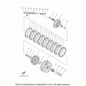Схема вузла: Зчеплення Yamaha FJ09 FJ-09