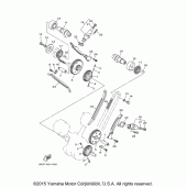 Схема узла: Распредвал и Цепь ГРМ Yamaha XVS1100 V-Star Classic